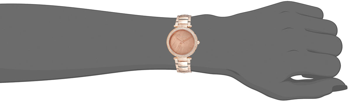  Shop Authentic Michael Kors Parker Rose Gold Dial with Diamonds Rose Gold Steel Strap Watch for Women - MK6426 - Luxxuri