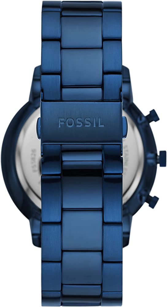  Shop Authentic Fossil Neutra Chronograph Blue Dial Blue Steel Strap Watch for Men - FS5826 - Luxxuri