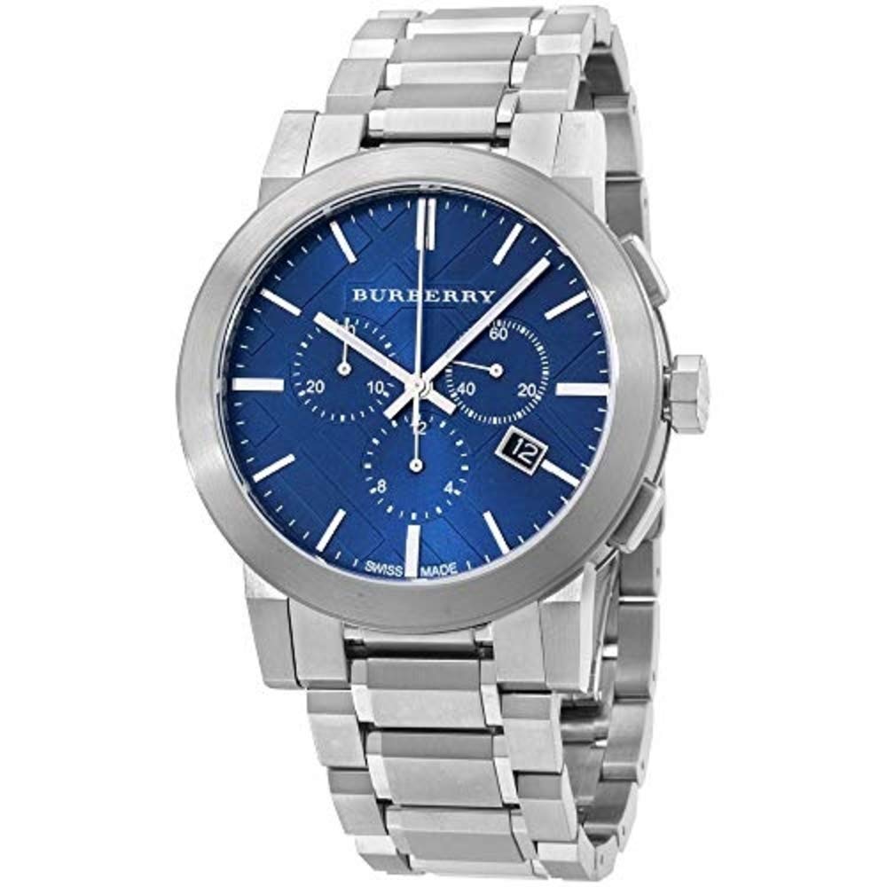  Shop Authentic Burberry The City Blue Dial Silver Steel Strap Watch for Men - BU9363 - Luxxuri