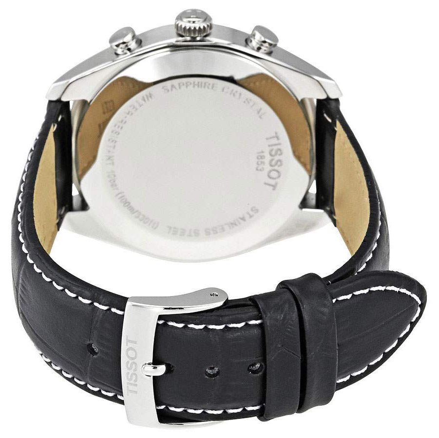  Shop Authentic Tissot PR 100 Chronograph Black Dial Black Leather Strap Watch For Men - T101.417.16.051.00 - Luxxuri