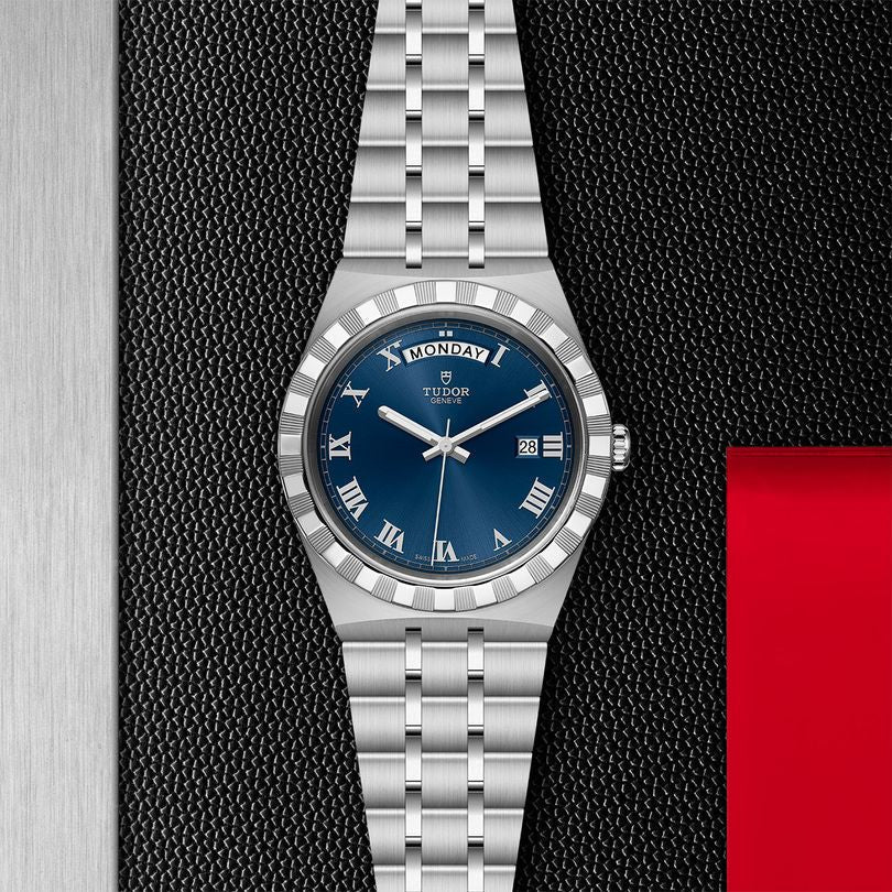  Shop Authentic Tudor Royal Automatic Blue Dial Silver Steel Strap Watch for Men - M28600-0005 - Luxxuri