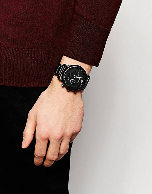  Shop Authentic Emporio Armani Luigi Chronograph Black Dial Black Stainless Steel Watch For Men - AR1895 - Luxxuri