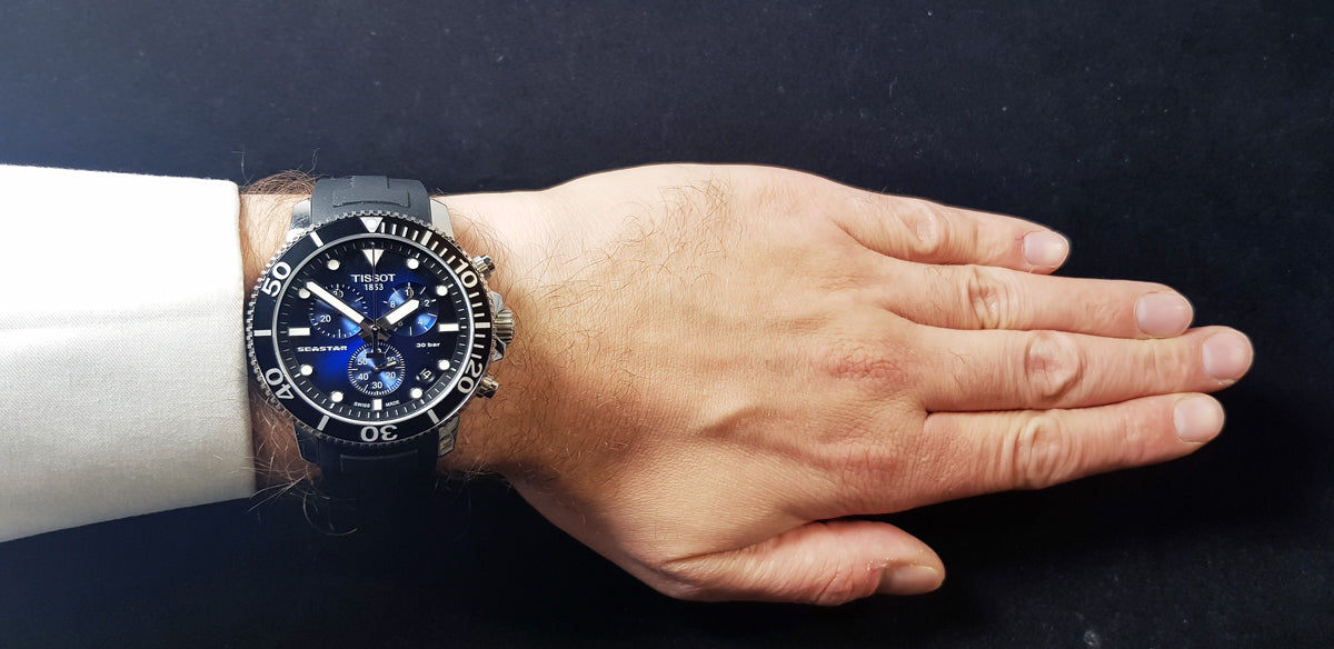  Shop Authentic Tissot Seastar 1000 Chronograph Blue Dial Black Rubber Strap Watch For Men - T120.417.17.041.00 - Luxxuri