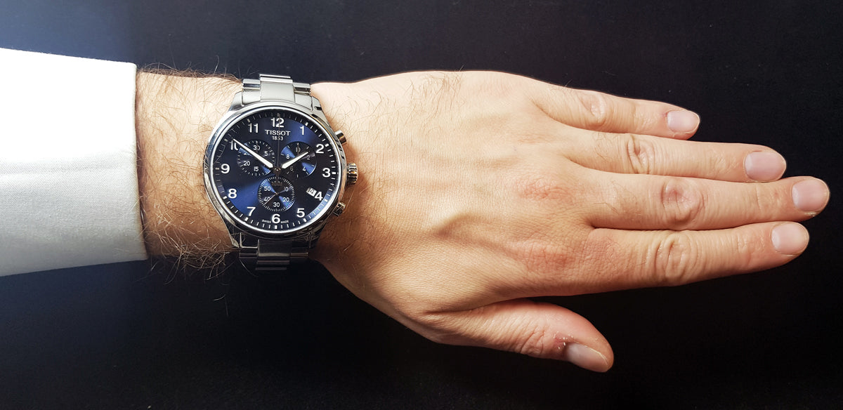  Shop Authentic Tissot T Sport Chrono XL Classic Blue Dial Silver Steel Strap Watch For Men - T116.617.11.047.01 - Luxxuri