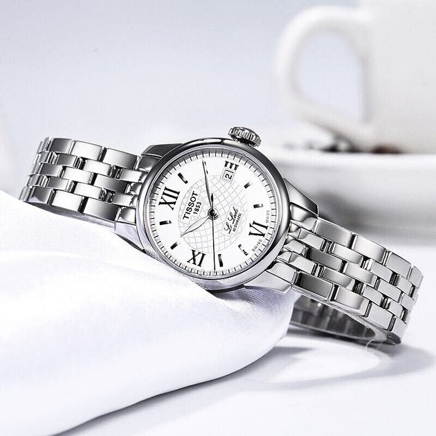  Shop Authentic Tissot Le Locle Small Automatic Silver Dial Silver Steel Strap Watch For Women - T41.1.183.33 - Luxxuri