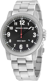  Shop Authentic Michael Kors Paxton Analog Black Dial Silver Steel Strap Watch For Men - MK8500 - Luxxuri