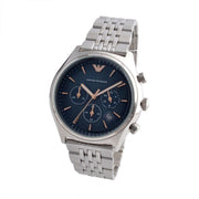  Shop Authentic Emporio Armani Luigi Chronograph Quartz Blue Dial Silver Steel Strap Watch For Men - AR1974 - Luxxuri