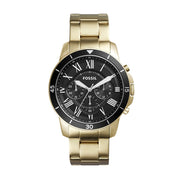  Shop Authentic Fossil Inscription Automatic Black Dial Gold Steel Strap Watch for Men - FS5267 - Luxxuri