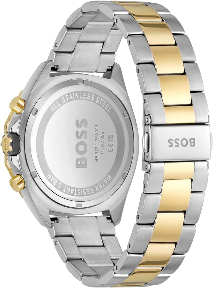  Shop Authentic Hugo Boss Energy Chronograph Grey Dial Two Tone Steel Strap Watch For Men - 1513974 - Luxxuri