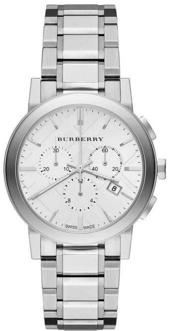  Shop Authentic Burberry The City White Dial Silver Steel Strap Watch for Men - BU9750 - Luxxuri