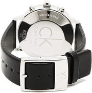  Shop Authentic Calvin Klein Post Minimal White Dial Black Leather Strap Watch for Men - K7627120 - Luxxuri