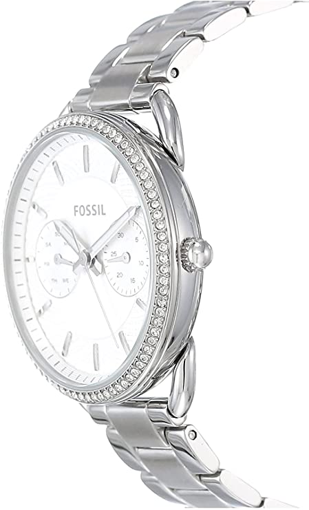  Shop Authentic Fossil Tailor White Dial Silver Steel Strap Watch for Women - ES4262 - Luxxuri