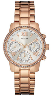  Shop Authentic Guess Mini Surprise Analog Silver Dial Rose Gold Steel Strap Watch For Women - W0623L2 - Luxxuri