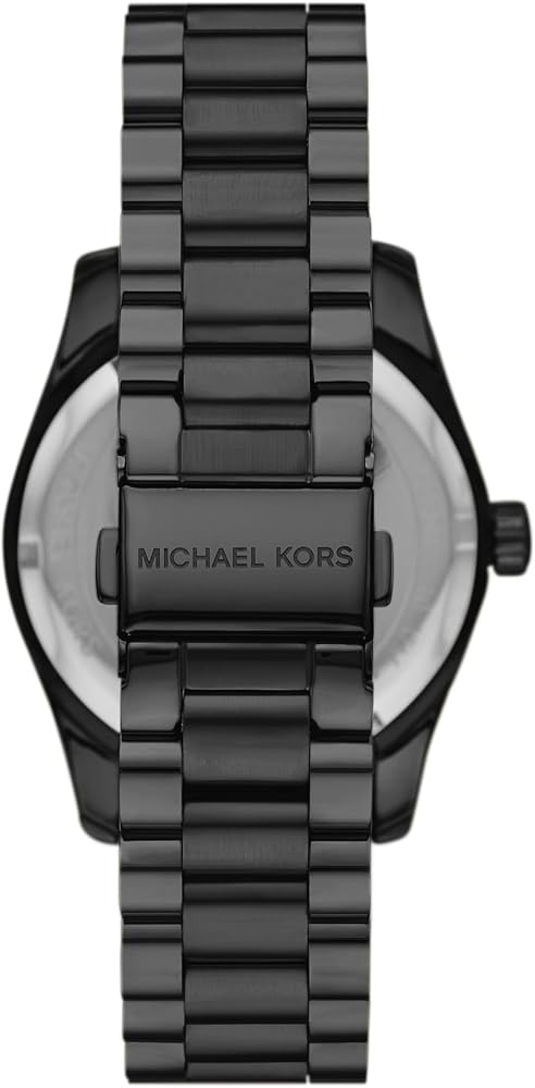  Shop Authentic Michael Kors Lexington Lux Black Dial Black Steel Strap Watch For Women - MK7442 - Luxxuri