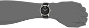  Shop Authentic Movado Museum Black Dial Black Leather Strap Watch For Men - 606502 - Luxxuri