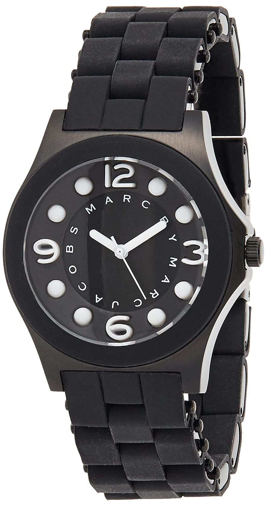 Shop Authentic Marc Jacobs Pelly Black Dial Black Silicone Strap Watch for Women - MBM2528 - Luxxuri