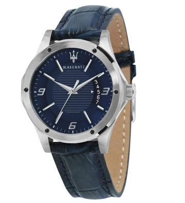  Shop Authentic Maserati Circuito Blue Dial Blue Leather Strap Watch For Men - R8851127003 - Luxxuri