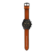  Shop Authentic Fossil Bronson Black Dial Brown Leather Strap Watch for Men - FS5714 - Luxxuri