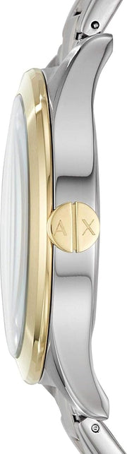  Shop Authentic Armani Exchange Nico Analog Black Dial Two Tone Steel Strap Watch For Men - AX2336 - Luxxuri