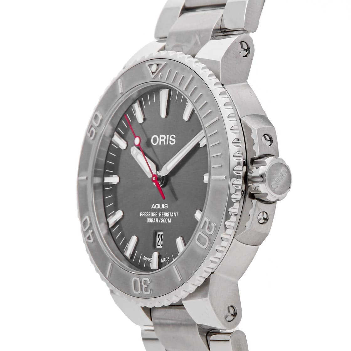  Shop Authentic Oris Aquis Date Relief Grey Dial Silver Steel Strap Watch for Men - 0173377304153-0782405PEB - Luxxuri