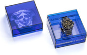 Shop Authentic Versace Icon Active Chronograph Black Dial Black Steel Strap Watch for Men - VEZ700421 - Luxxuri