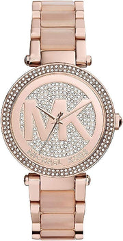  Shop Authentic Michael Kors Parker Pink Dial Pink Steel Strap Watch for Women - MK6176 - Luxxuri