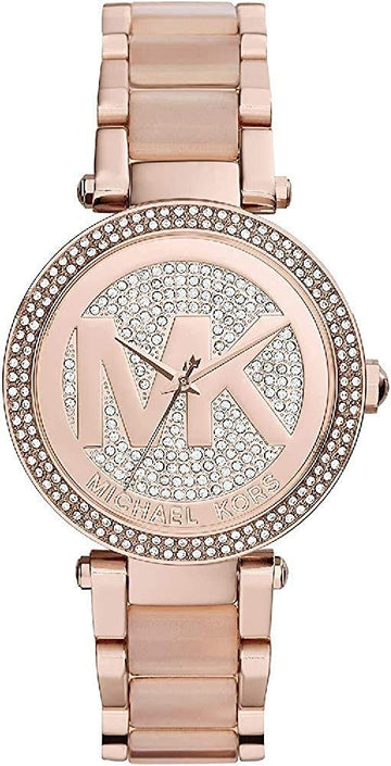  Shop Authentic Michael Kors Parker Pink Dial Pink Steel Strap Watch for Women - MK6176 - Luxxuri