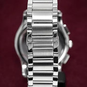  Shop Authentic Emporio Armani Valente Chronograph Quartz Black Dial Silver Steel Strap Watch For Men - AR11083 - Luxxuri