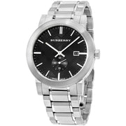  Shop Authentic Burberry The City Black Dial Silver Steel Strap Watch for Men - BU9901 - Luxxuri
