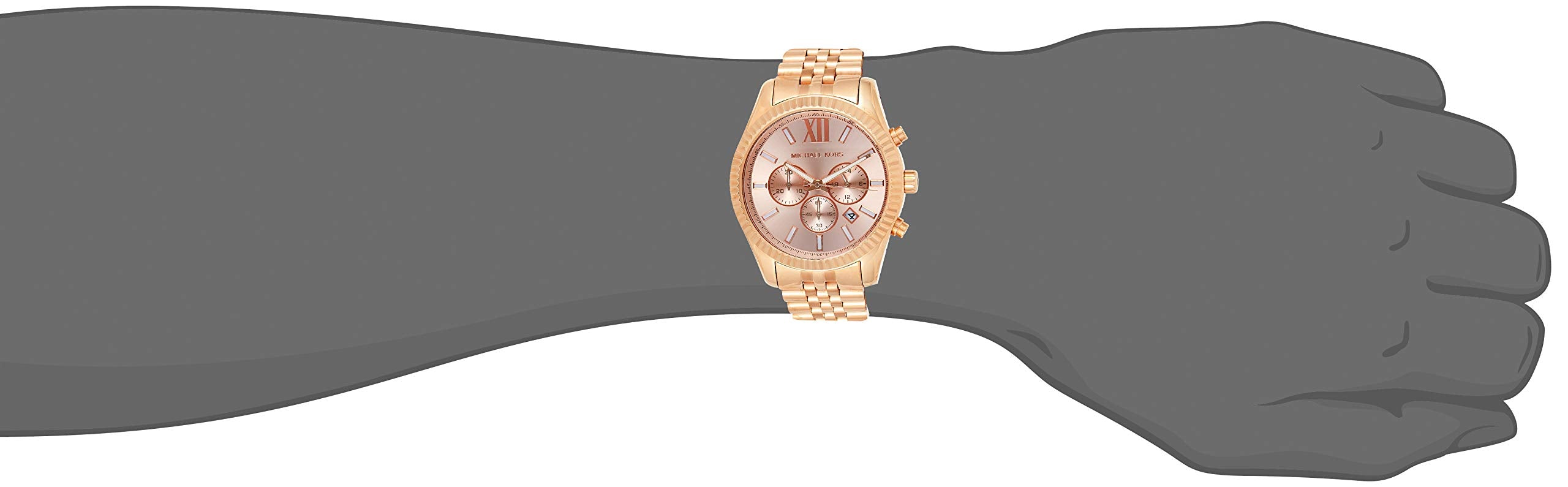  Shop Authentic Michael Kors Lexington Rose Gold Dial Rose Gold Steel Strap Watch for Men - MK8319 - Luxxuri
