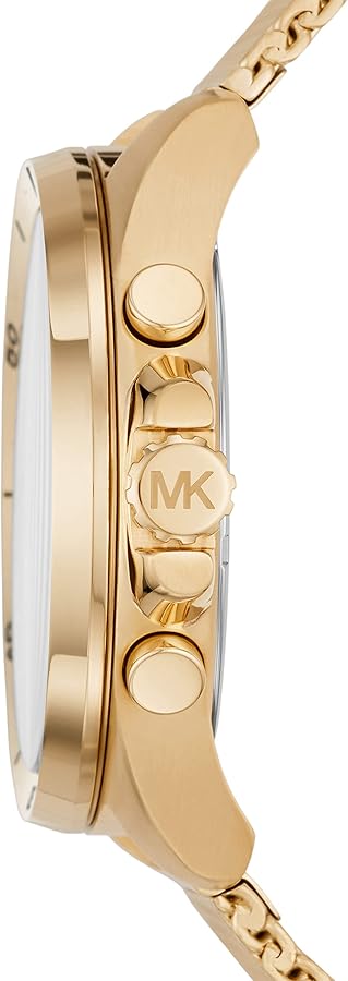  Shop Authentic Michael Kors Brecken Chronograph Black Dial Gold Mesh Strap Watch For Men - MK8867 - Luxxuri
