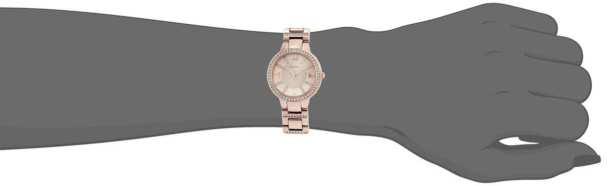  Shop Authentic Fossil Virginia Pink Dial Pink Steel Strap Watch for Women - ES4482 - Luxxuri
