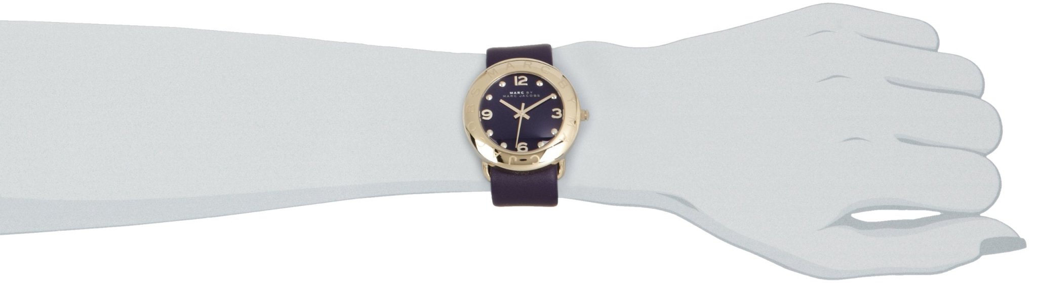  Shop Authentic Marc Jacobs Amy Purple Dial Purple Leather Strap Watch for Women - MBM1151 - Luxxuri