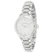  Shop Authentic Burberry The Classic Silver Dial Silver Steel Strap Watch for Women - BU10108 - Luxxuri