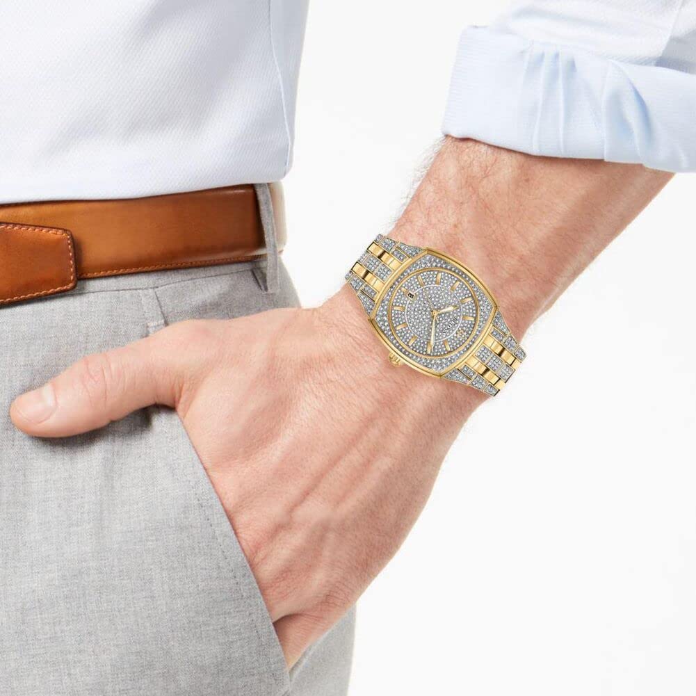  Shop Authentic Bulova Phantom Crystal Silver Dial Two Tone Steel Strap Watch for Men - 98B323 - Luxxuri