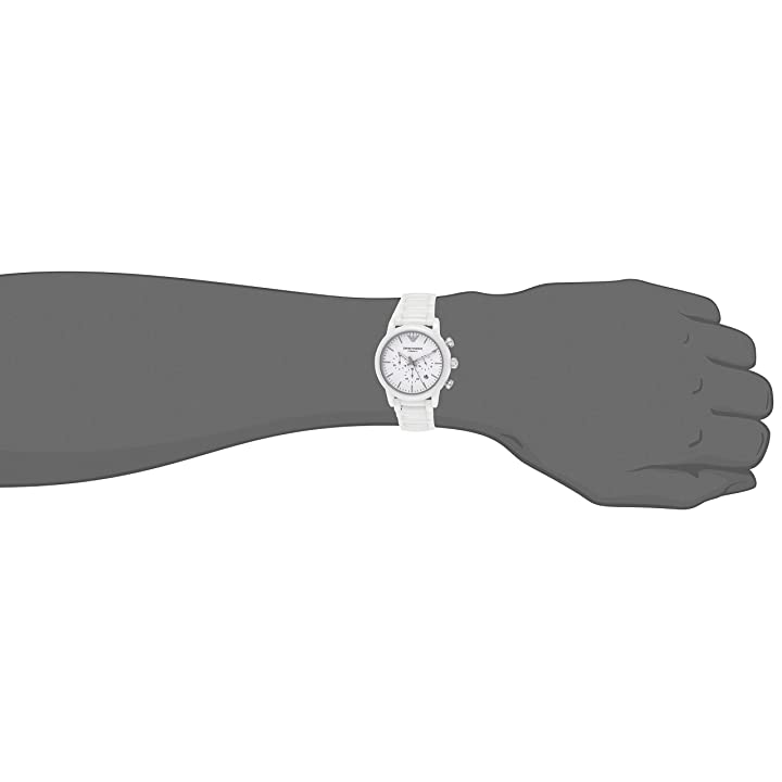  Shop Authentic Emporio Armani Luigi Chronograph Ceramic White Dial White Ceramic Strap Watch For Men - AR1499 - Luxxuri