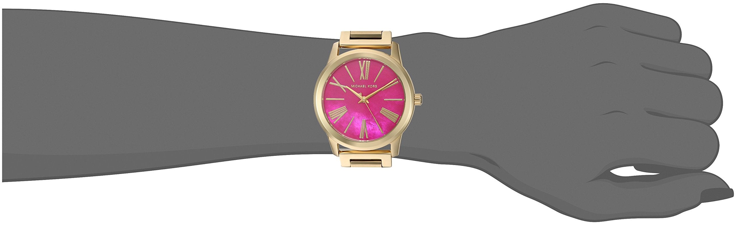  Shop Authentic Michael Kors Hartman Quartz Pink Dial Gold Steel Strap Watch For Women - MK3520 - Luxxuri
