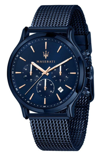  Shop Authentic Maserati Epoca Analog Blue Dial Blue Mesh Bracelet Watch For Men - R8873618010 - Luxxuri