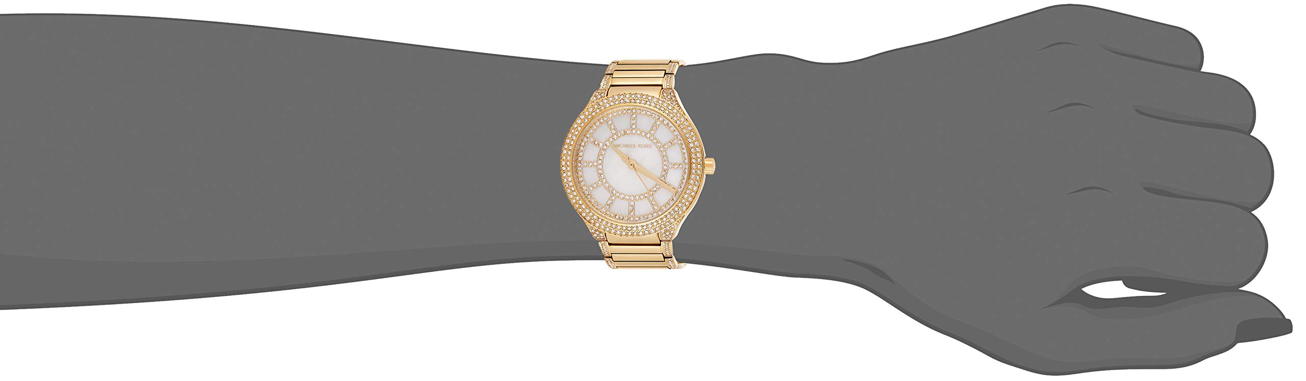 Shop Authentic Michael Kors Kerry Mother of Pearl Dial Gold Steel Strap Watch for Women - MK3312 - Luxxuri