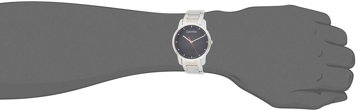  Shop Authentic Calvin Klein City Black Dial Silver Steel Strap Watch for Men - K2G2G141 - Luxxuri