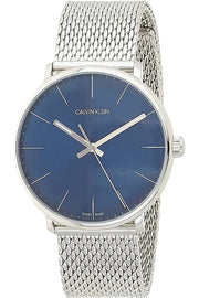  Shop Authentic Calvin Klein High Noon Quartz Blue Dial Silver Mesh Bracelet Watch for Men - K8M2112N - Luxxuri