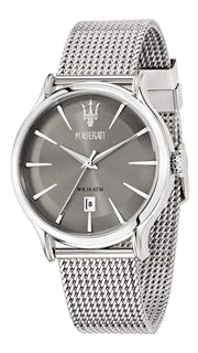  Shop Authentic Maserati Epoca Grey Dial Grey Mesh Bracelet Watch For Men - R8853118002 - Luxxuri