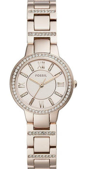  Shop Authentic Fossil Virginia Pink Dial Pink Steel Strap Watch for Women - ES4482 - Luxxuri