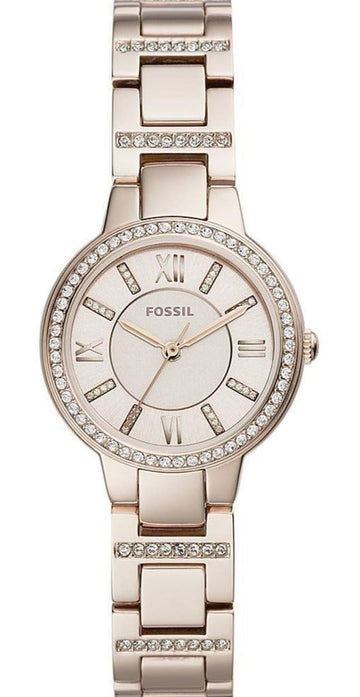  Shop Authentic Fossil Virginia Pink Dial Pink Steel Strap Watch for Women - ES4482 - Luxxuri