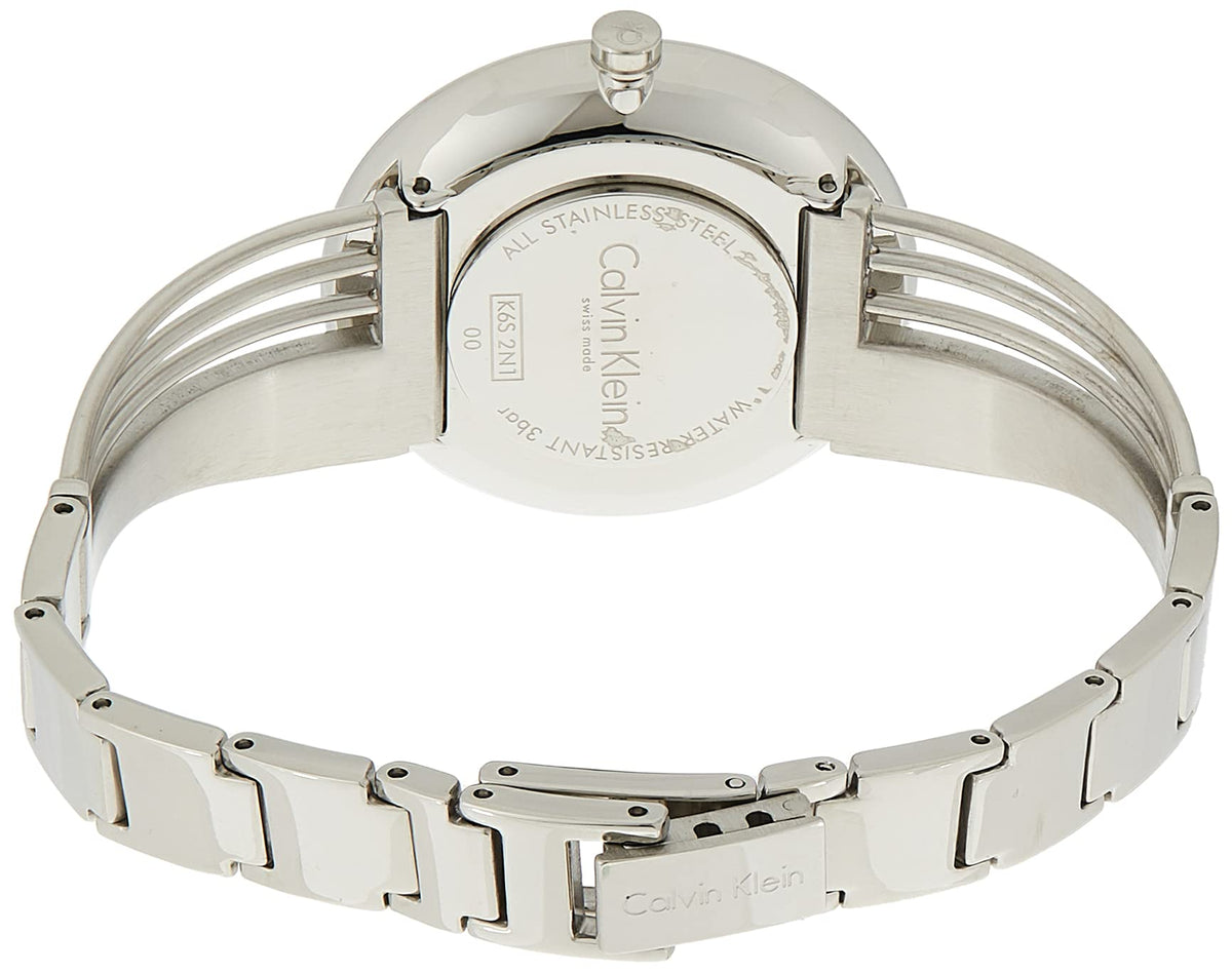 Shop Authentic Calvin Klein Drift Black Dial Silver Steel Strap Watch for Women - K6S2N111 - Luxxuri