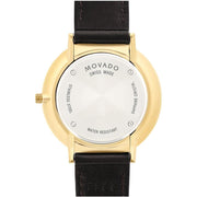  Shop Authentic Movado Ultra Slim Blue Dial Brown Leather Strap Watch For Women - 0607092 - Luxxuri