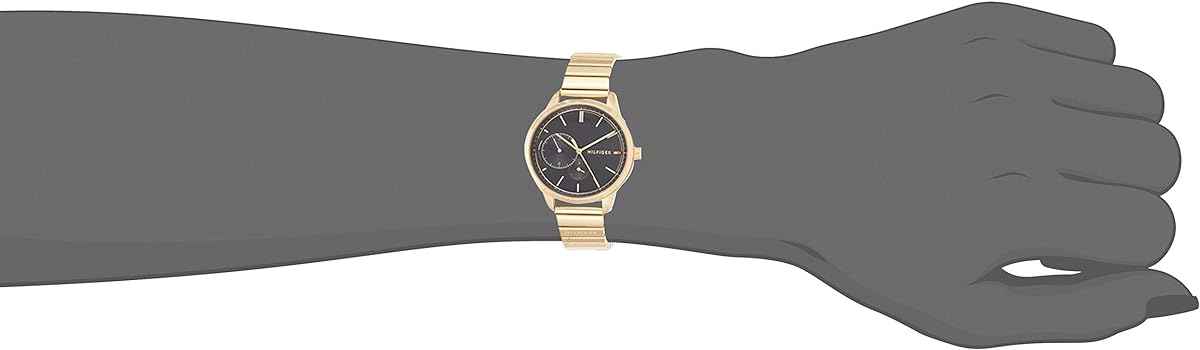  Shop Authentic Tommy Hilfiger Brooke Black Dial Gold Steel Strap Watch for Women  - 1782019 - Luxxuri
