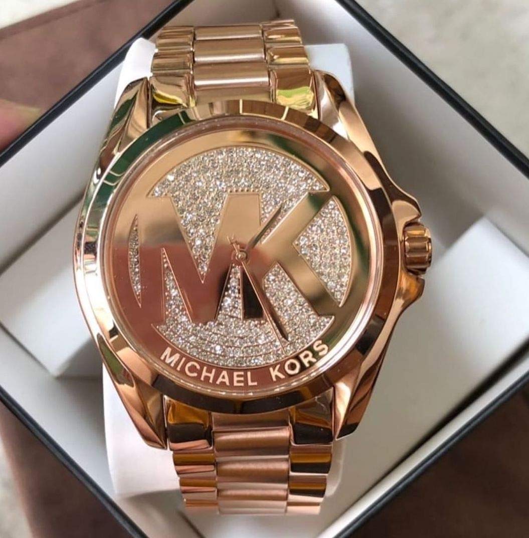  Shop Authentic Michael Kors Bradshaw Rose Gold Dial Rose Gold Steel Strap Watch for Women - MK6437 - Luxxuri