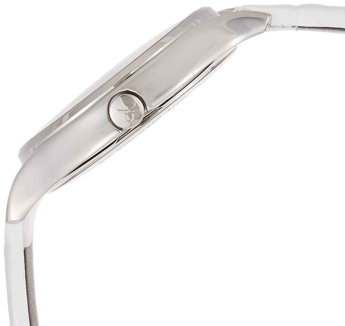  Shop Authentic Calvin Klein Skirt White Dial White Leather Strap Watch for Women - K2U231K6 - Luxxuri