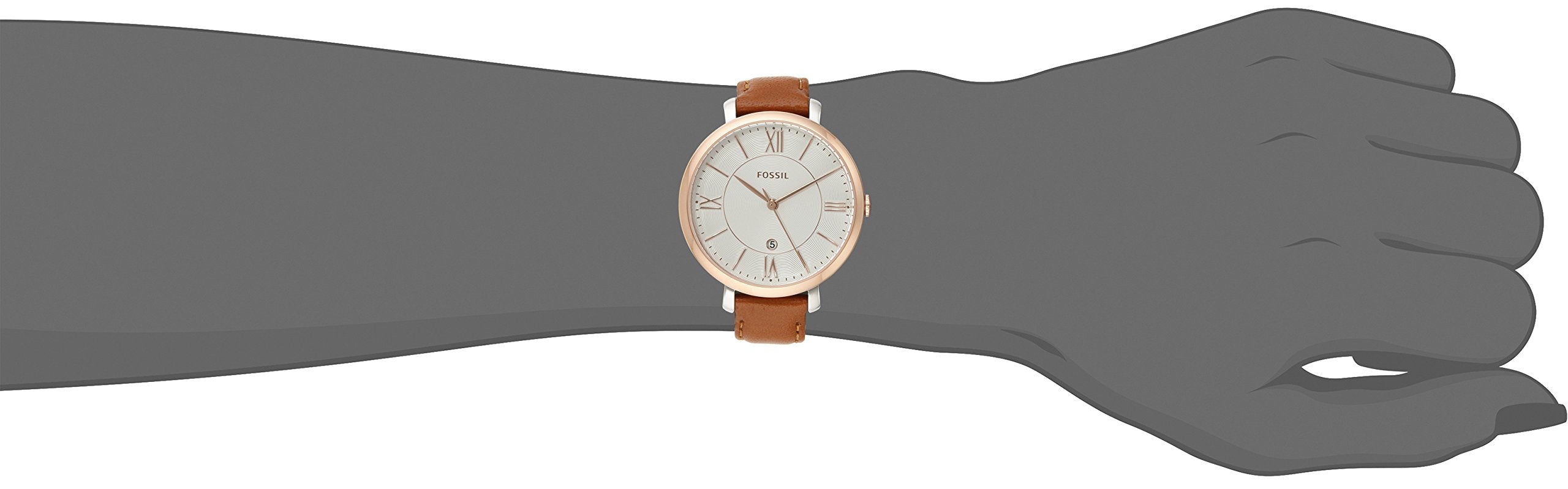  Shop Authentic Fossil Jacqueline White Dial Brown Leather Strap Watch for Women - ES3842 - Luxxuri